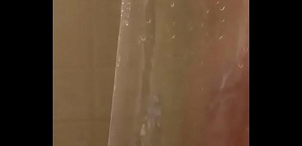  Chubby small dick voyeur shower and piss